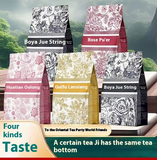 Chinese Milk Tea Mixed Flavor Variety Pack, 5Bags, 150 packages